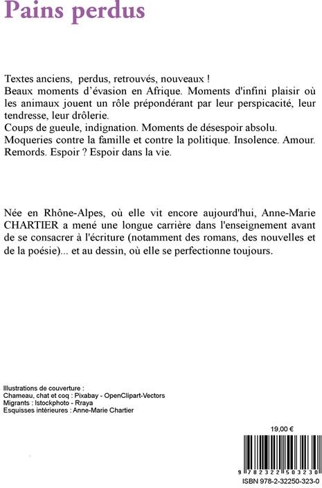 Quatrième de couverture de « PAINS PERDUS - ILLUSTRATIONS, COULEUR »