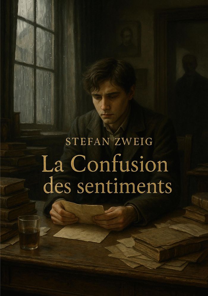 Couverture du livre « La confusion des sentiments : un roman psychologique sur l'admiration, le désir et les contradictions de l'âme humaine » de Stefan Zweig, librairie Les Contes Infusés à Corte