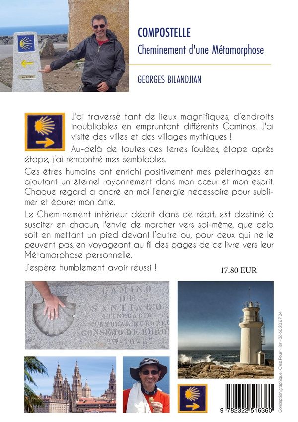 Quatrième de couverture de « COMPOSTELLE CHEMINEMENT D'UNE METAMORPHOSE »