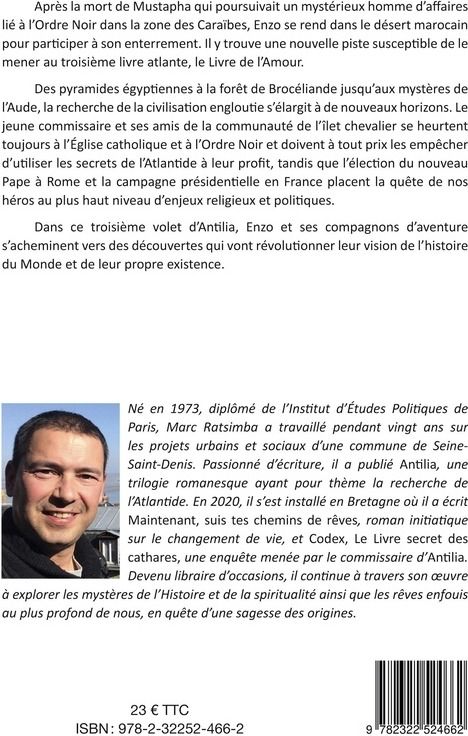 Quatrième de couverture de « ANTILIA - LE LIVRE DE L'AMOUR »