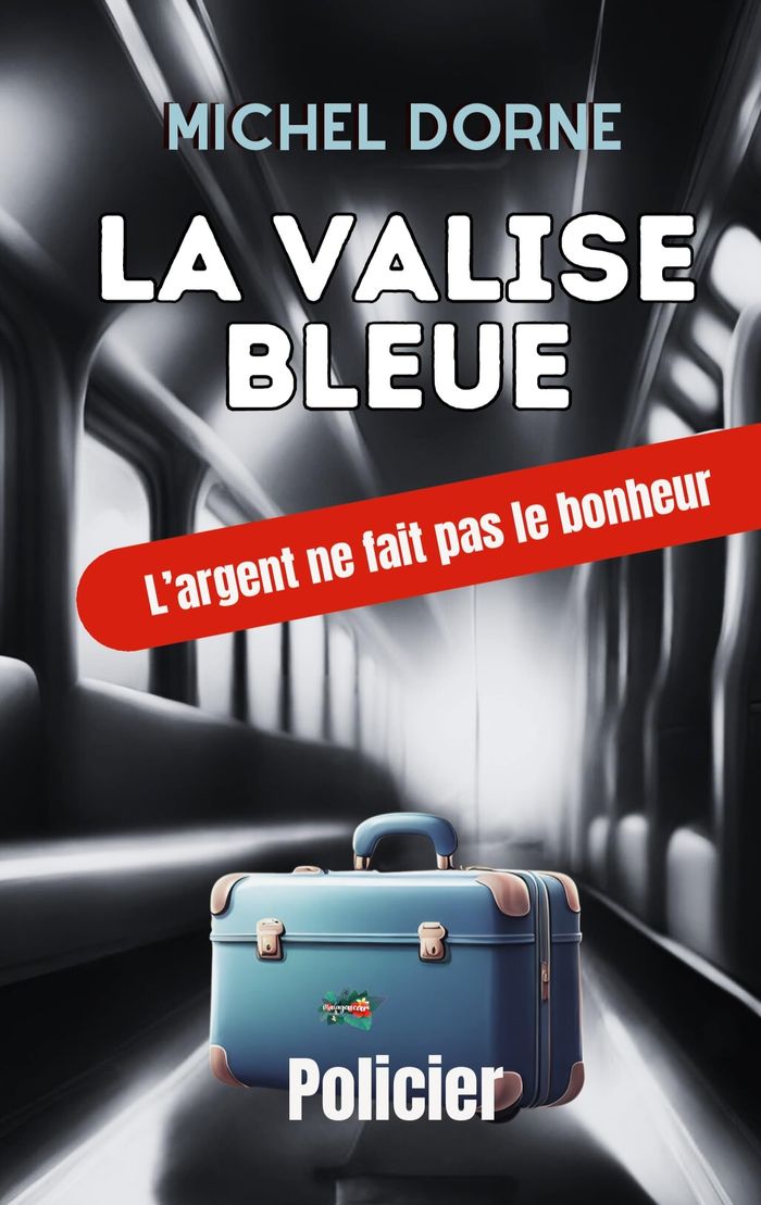 Couverture du livre « LA VALISE BLEUE - L'ARGENT NE FAIT PAS LE BONHEUR » de Michel Dorne, librairie Les Contes Infusés à Corte