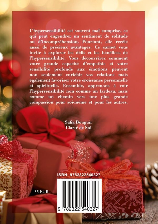 Quatrième de couverture de « HYPERSENSIBLE OU PAS JE PRENDS SOIN DE MES EMOTIONS POUR VIVRE DE BELLES FETES DE FIN D'ANNEE - ILLU »