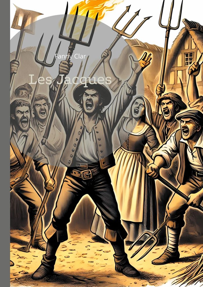 Couverture du livre « LES JACQUES - UNE FRESQUE SOCIALE MEDIEVALE SUR LES LUTTES PAYSANNES DANS LA FRANCE DU XIVE SIECLE » de Fanny Clar, librairie Les Contes Infusés à Corte