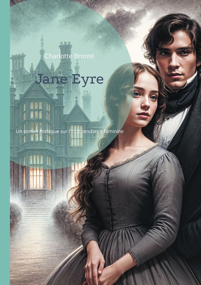 Couverture du livre « Jane Eyre : Un roman gothique sur l'indépendance féminine » de Charlotte Brontë, librairie Les Contes Infusés à Corte