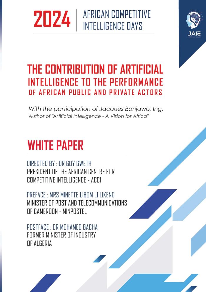 Couverture du livre « THE CONTRIBUTION OF ARTIFICIAL INTELLIGENCE TO THE PERFORMANCE OF AFRICAN PUBLIC AND PRIVATE ACTORS », librairie Les Contes Infusés à Corte
