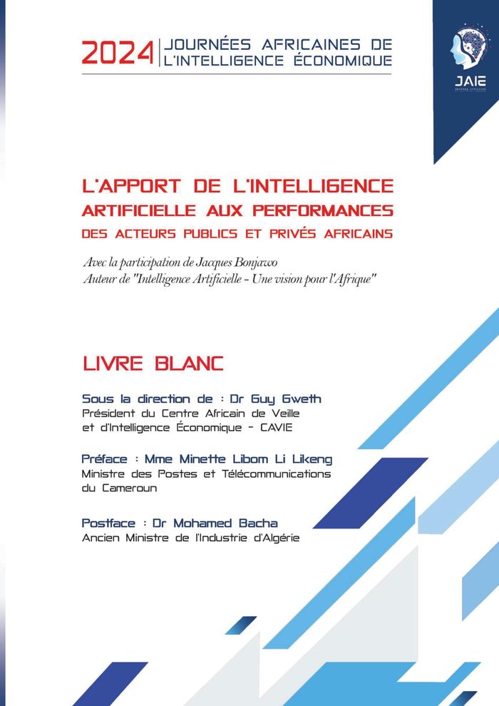 Couverture du livre « L'APPORT DE L'INTELLIGENCE ARTIFICIELLE AUX PERFORMANCES DES ACTEURS PUBLICS ET PRIVES AFRICAINS - L » de Guy Gweth, librairie Les Contes Infusés à Corte