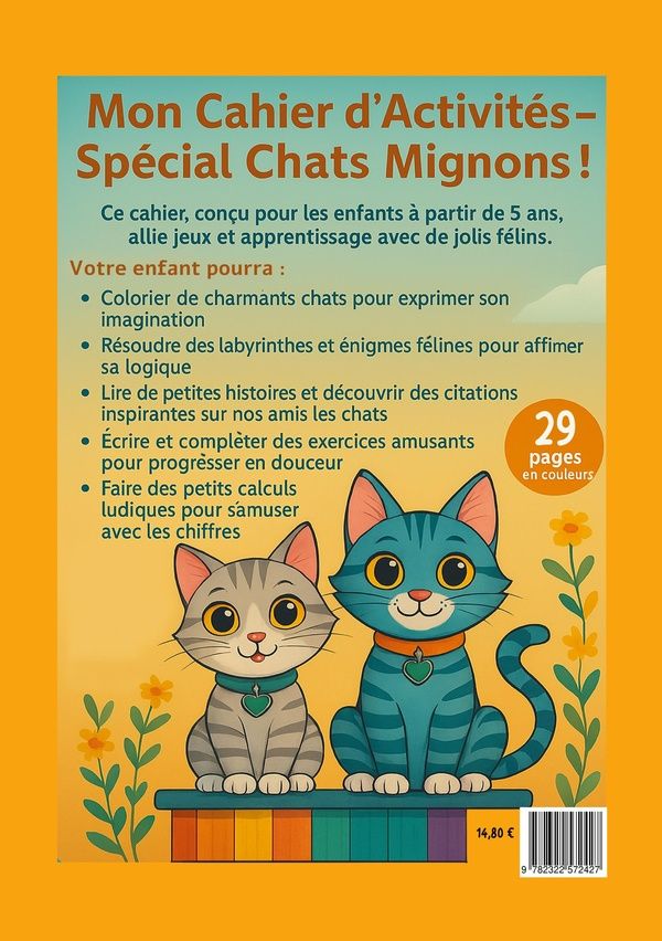 Quatrième de couverture de « Mission aventure : coloriage, lire, écriture, calcul, jeux, BD »