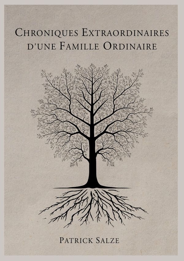 Couverture du livre « CHRONIQUES EXTRAORDINAIRES D'UNE FAMILLE ORDINAIRE - ILLUSTRATIONS, COULEUR » de Patrick Salze, librairie Les Contes Infusés à Corte