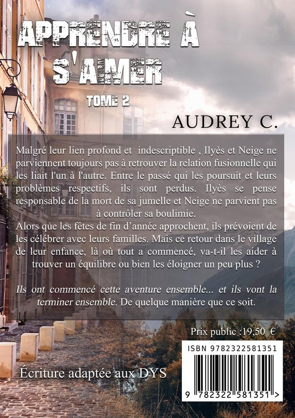 Quatrième de couverture de « APPRENDRE A S'AIMER TOME 2 »