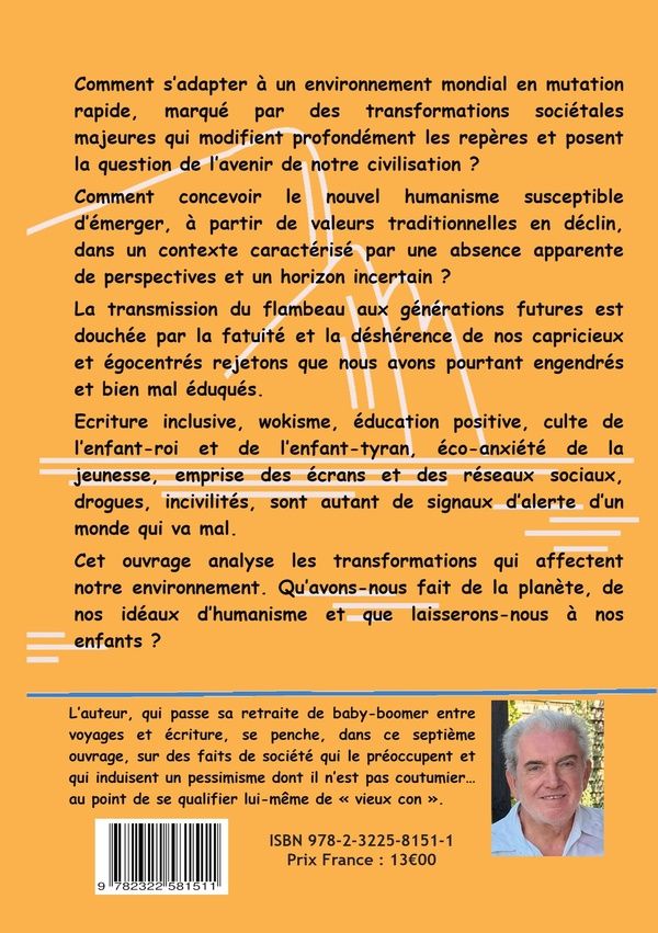 Quatrième de couverture de « BIENVENUE DANS LE MONDE DES VIEUX CONS - LES HUMEURS ACIDES D'UN BABY-BOOMER »