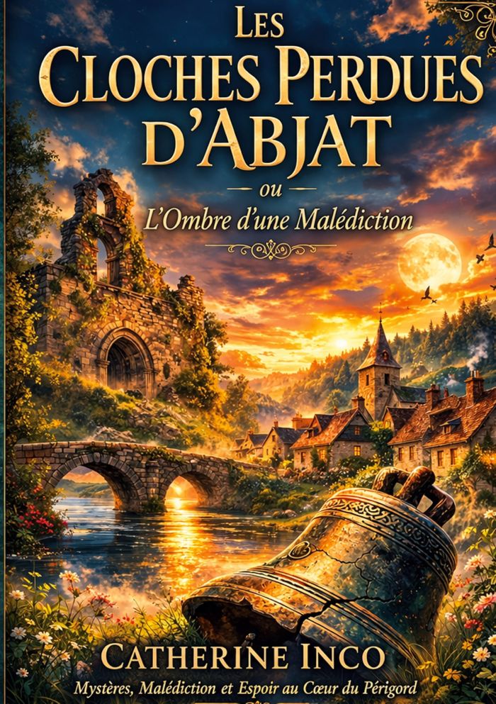 Couverture du livre « LES CLOCHES PERDUES D'ABJAT, OU L'OMBRE D'UNE MALEDICTION », librairie Les Contes Infusés à Corte