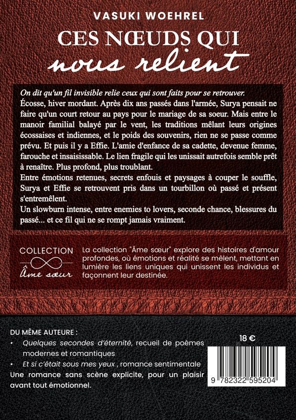 Quatrième de couverture de « Ces noeuds qui nous relient »