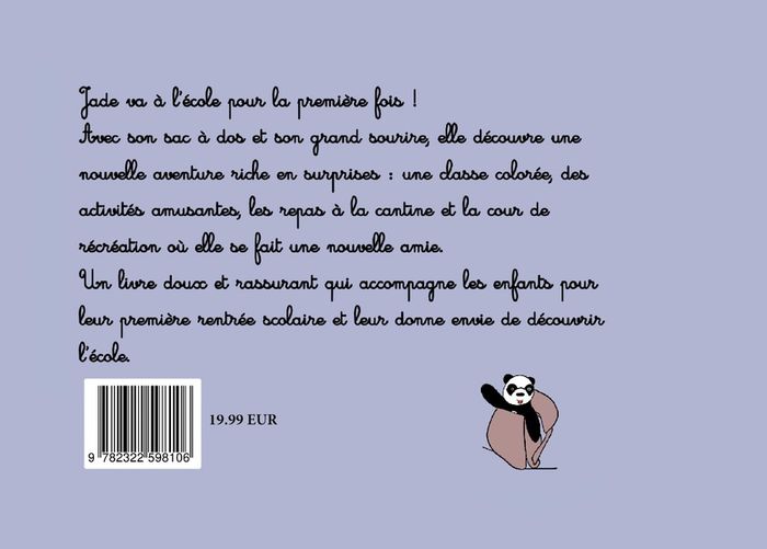 Quatrième de couverture de « JADE VA A L'ECOLE. - ILLUSTRATIONS, COULEUR »