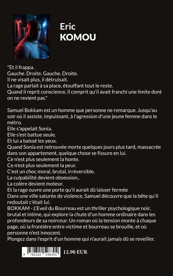 Quatrième de couverture de « Bokkam : l'éveil du bourreau »