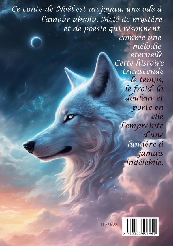 Quatrième de couverture de « L'enfant des loups : conte de Noël »