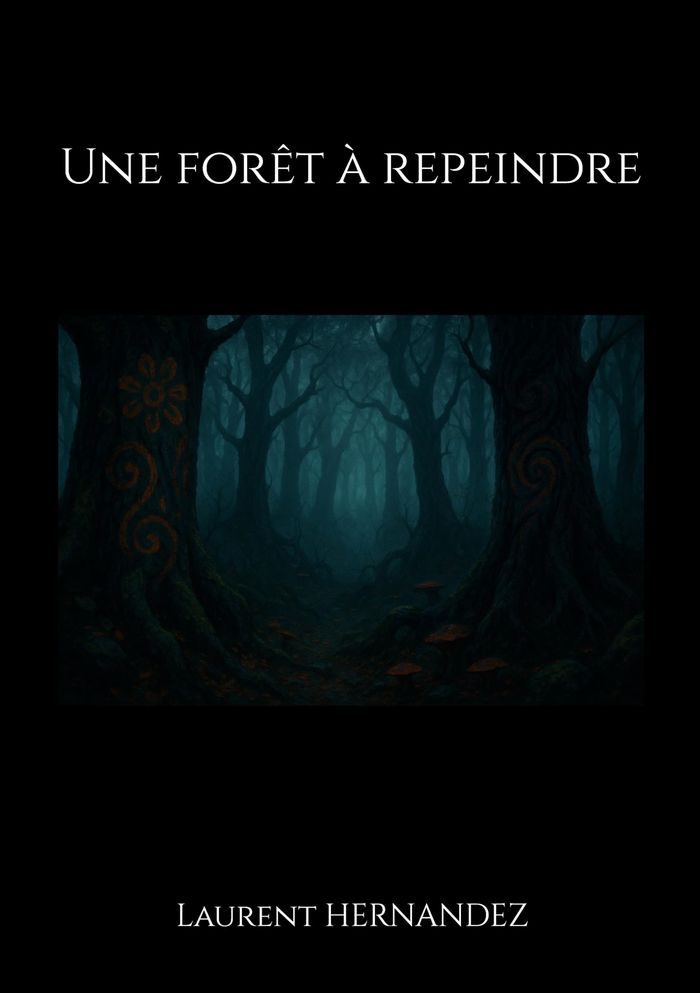 Couverture du livre « Une forêt à repeindre : roman post apocalyptique », librairie Les Contes Infusés à Corte