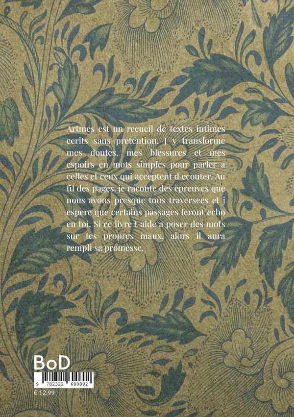 Quatrième de couverture de « Artmes »