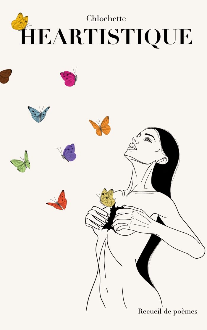 Couverture du livre « HEARTISTIQUE - RECUEIL DE POEMES » de Chlochette ., librairie Les Contes Infusés à Corte