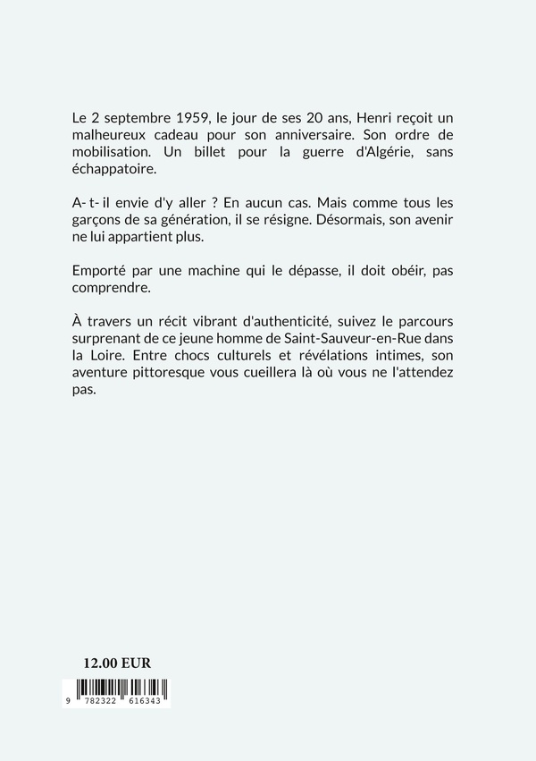 Quatrième de couverture de « Dans le silence d'un homme »