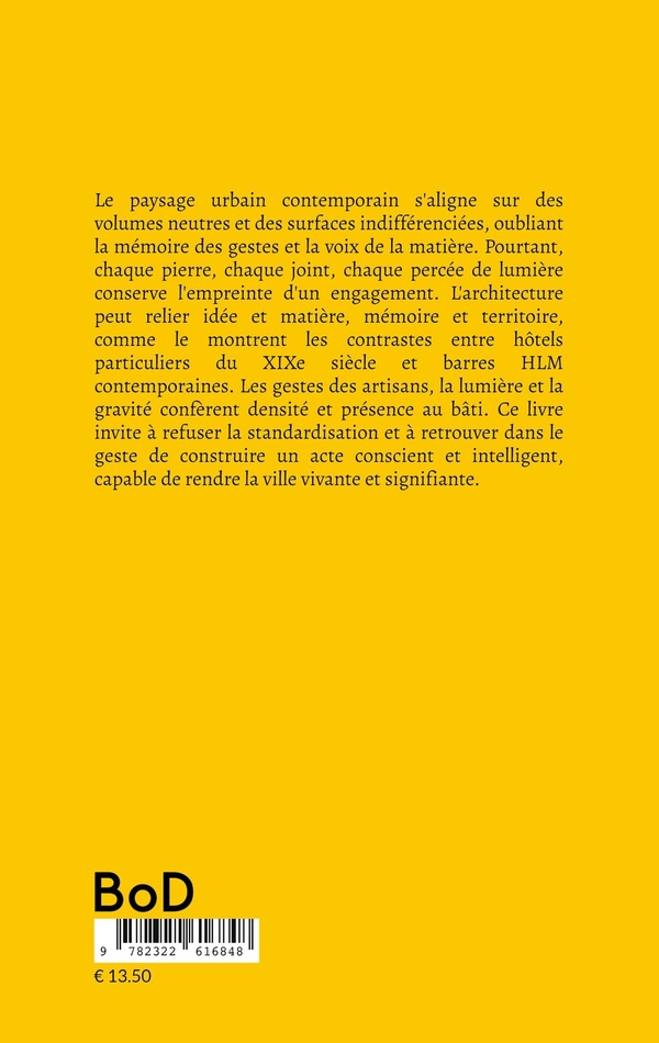 Quatrième de couverture de « L'ARCHITECTURE SOUS TUTELLE - CHRONIQUE D'UNE CIVILISATION DU BRICOLAGE URBAIN - ILLUSTRATIONS, COUL »