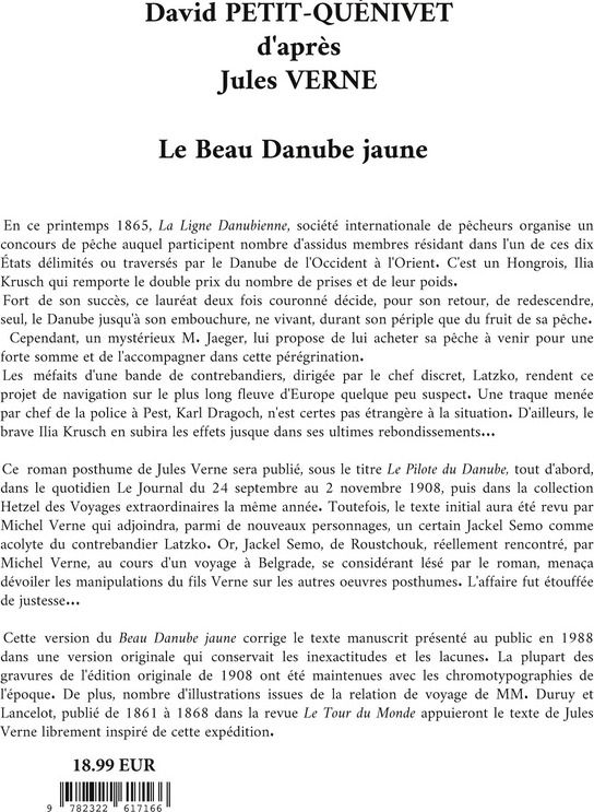Quatrième de couverture de « LE BEAU DANUBE JAUNE - ILLUSTRATIONS, COULEUR »