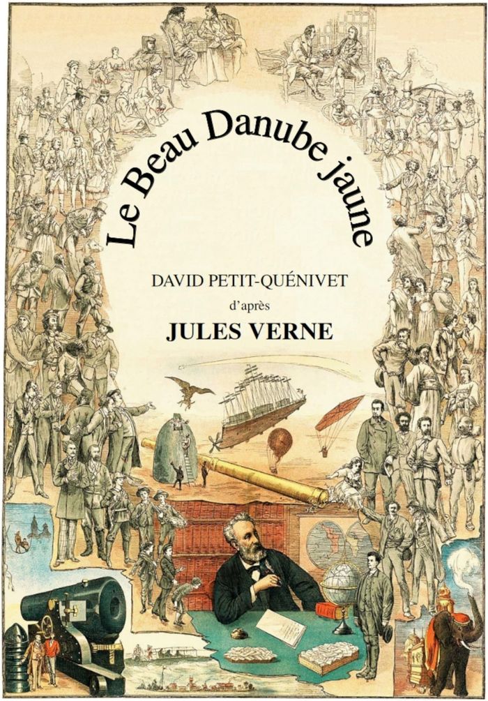 Couverture du livre « LE BEAU DANUBE JAUNE - ILLUSTRATIONS, COULEUR » de Petit-Quenivet/verne, librairie Les Contes Infusés à Corte