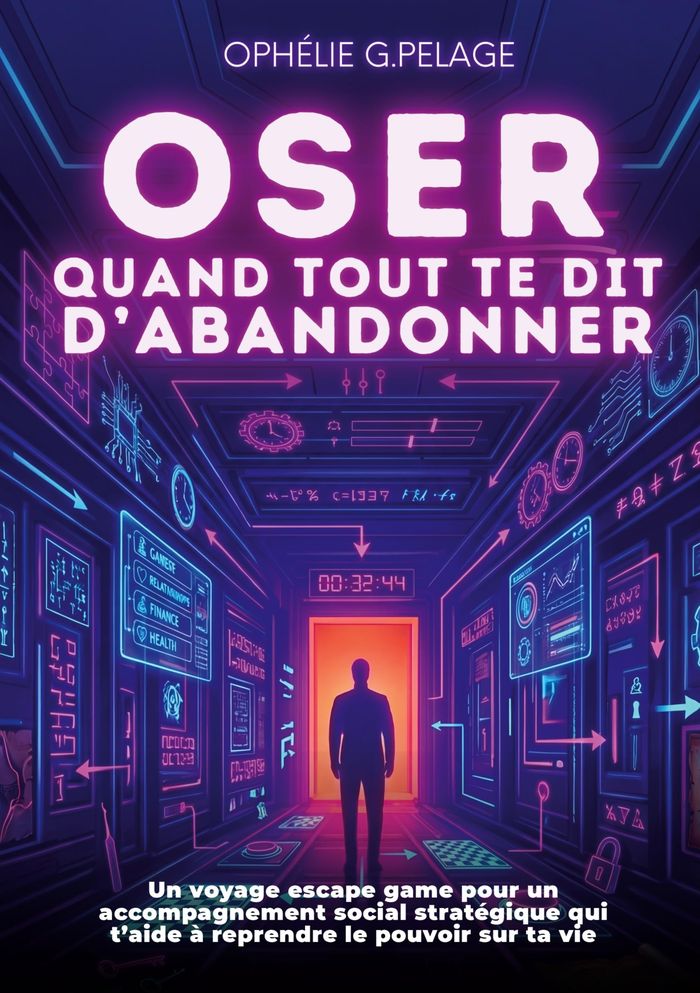 Couverture du livre « OSER QUAND TOUT TE DIT D'ABANDONNER - UN VOYAGE ESCAPE GAME POUR UN ACCOMPAGNEMENT SOCIAL STRATEGIQU », librairie Les Contes Infusés à Corte
