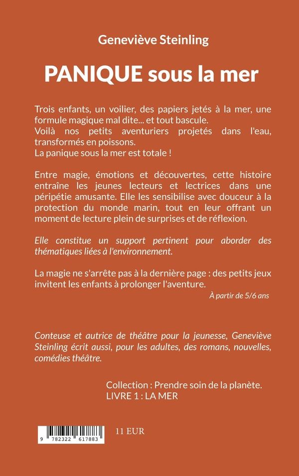 Quatrième de couverture de « Panique sous la mer »