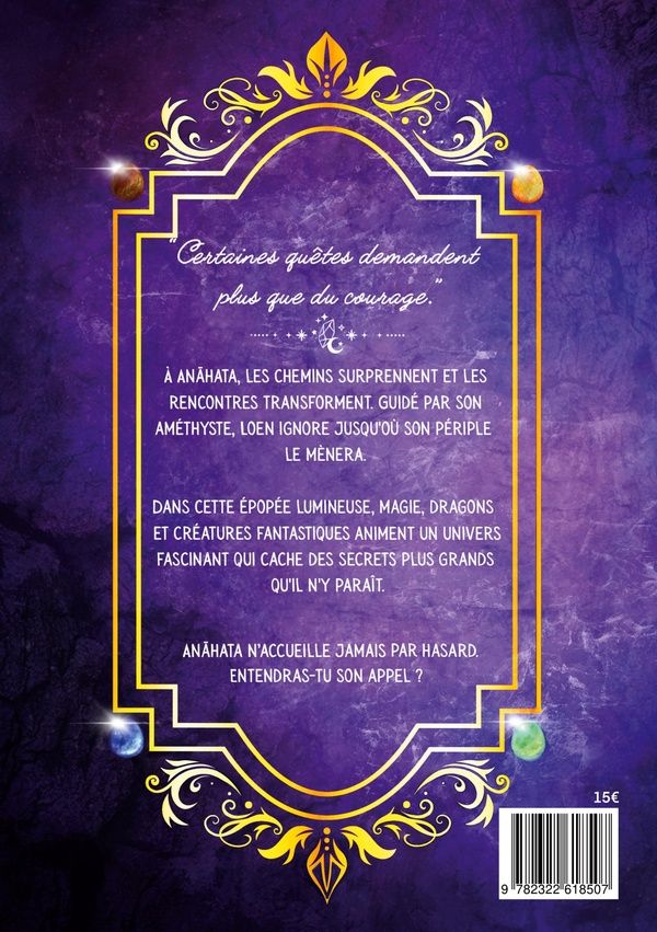 Quatrième de couverture de « La quête d'Anahata »