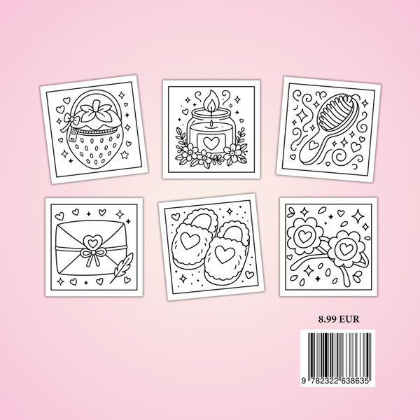 Quatrième de couverture de « PETIT MONDE MIGNON - COLORIAGES DOUX ET RELAXANTS »