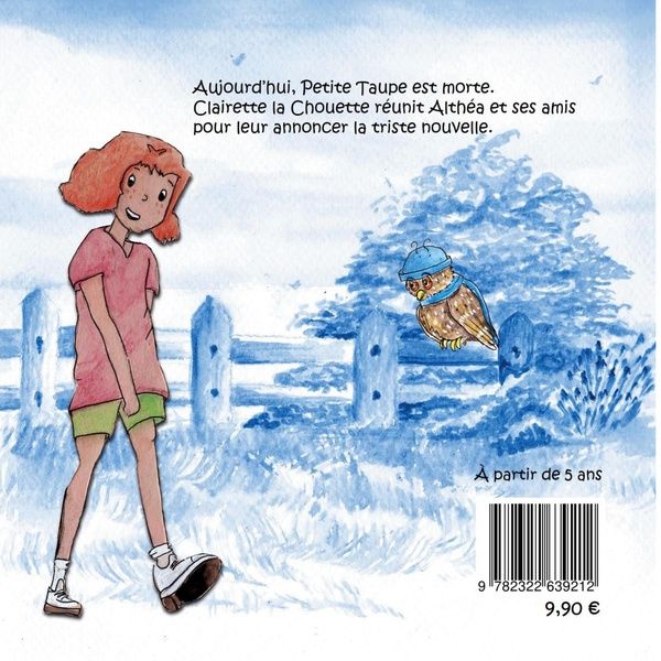 Quatrième de couverture de « PETITE TAUPE EST MORTE - LE JARDIN D'ALTHEA - ILLUSTRATIONS, COULEUR »