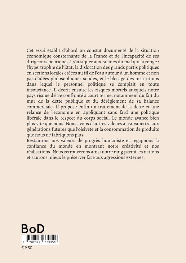 Quatrième de couverture de « LE VICE CACHE - ESSAI »