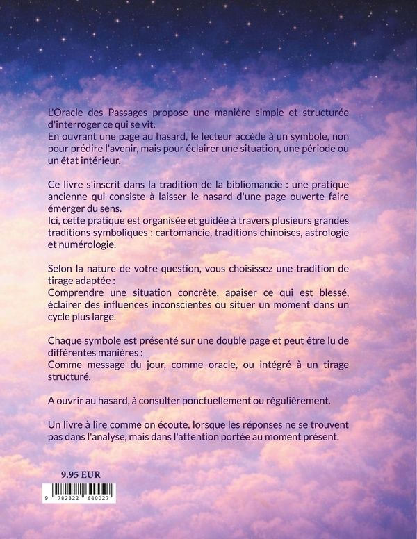 Quatrième de couverture de « L'oracle des passages : bibliomancie des grandes traditions »