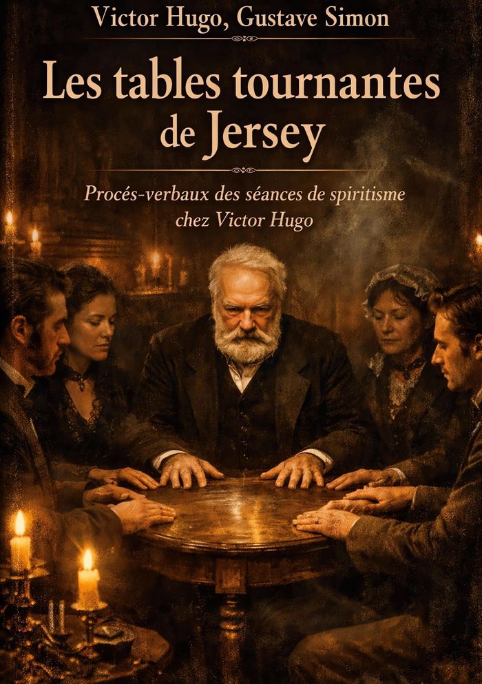Couverture du livre « Les tables tournantes de Jersey : procés-verbaux des séances de spiritisme chez Victor Hugo » de Victor Hugo, librairie Les Contes Infusés à Corte