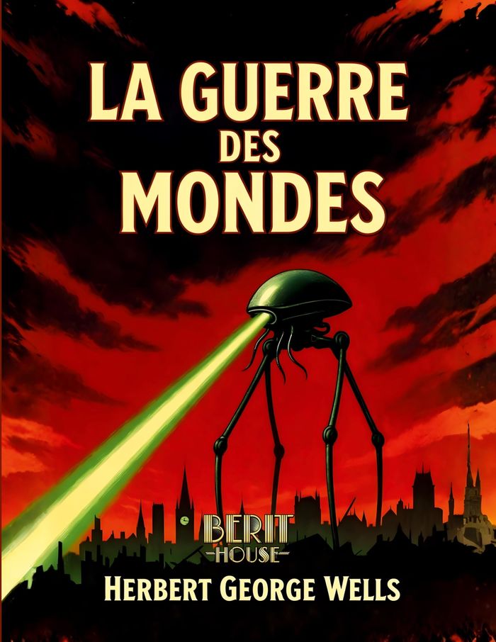 Couverture du livre « LA GUERRE DES MONDES - ROMAN DE SCIENCE-FICTION CULTE SUR UNE INVASION EXTRATERRESTRE - LE CHEF-D'OE » de Wells Herbert George, librairie Les Contes Infusés à Corte
