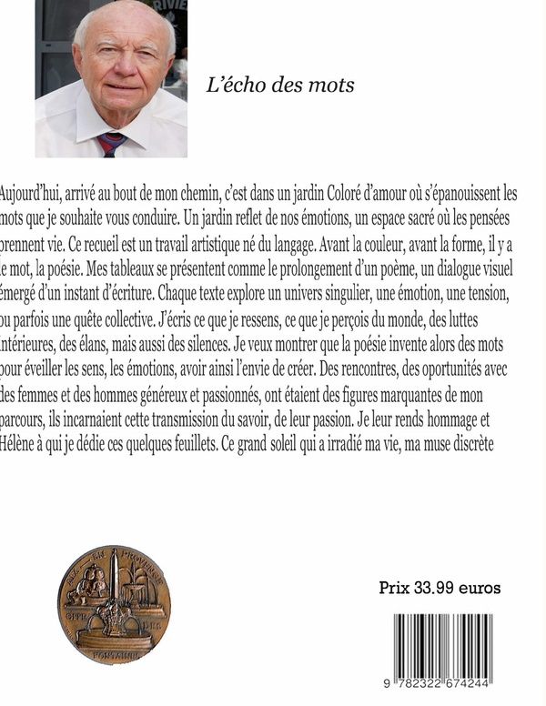 Quatrième de couverture de « LA COULEUR DES MOTS - LA PLUME ET LE PINCEAU - ILLUSTRATIONS, COULEUR »