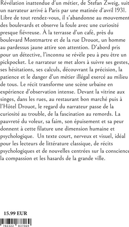 Quatrième de couverture de « Révélation inattendue d'un métier »