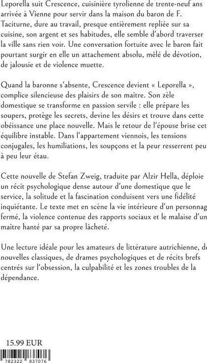 Quatrième de couverture de « Leporella »
