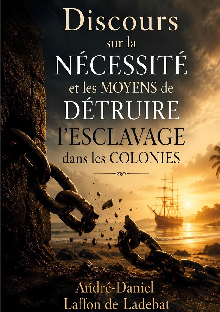 Couverture du livre « Discours sur la nécessité et les moyens de détruire l'esclavage dans les colonies » de André-Daniel Laffon de Ladebat, librairie Les Contes Infusés à Corte