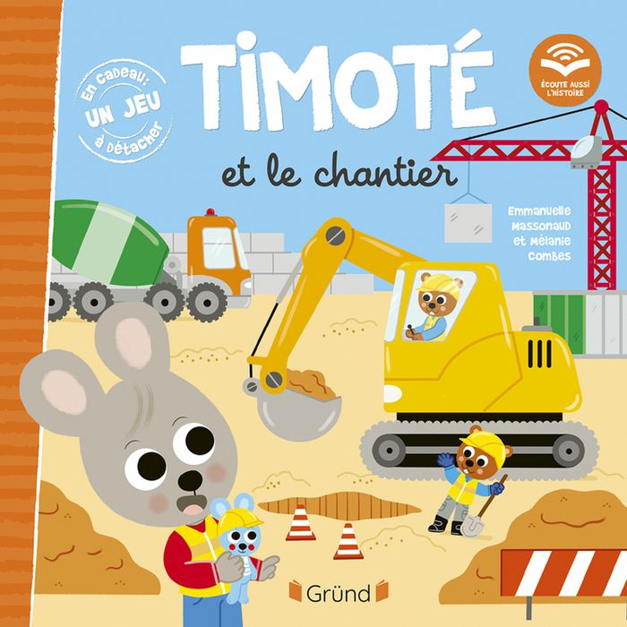 Couverture du livre « Timoté et le chantier », librairie Les Contes Infusés à Corte