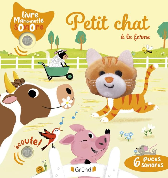 Couverture du livre « Petit chat à la ferme » de Collectif, librairie Les Contes Infusés à Corte