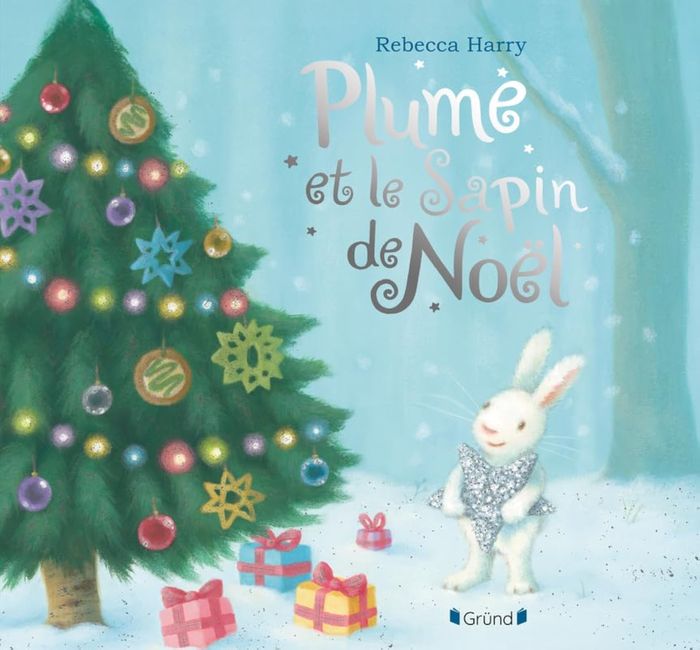 Couverture du livre « Plume et le sapin de Noël » de Rebecca Harry, librairie Les Contes Infusés à Corte