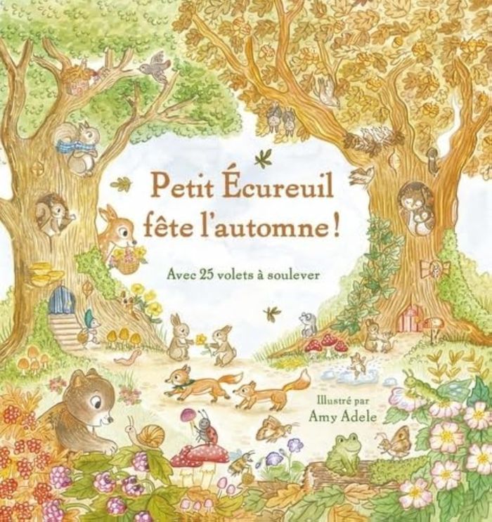 Couverture du livre « PETIT ECUREUIL FETE L'AUTOMNE ! », librairie Les Contes Infusés à Corte