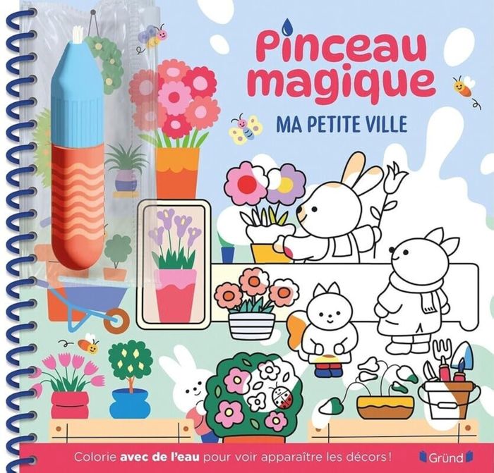 Couverture du livre « PINCEAU MAGIQUE - MA PETITE VILLE », librairie Les Contes Infusés à Corte