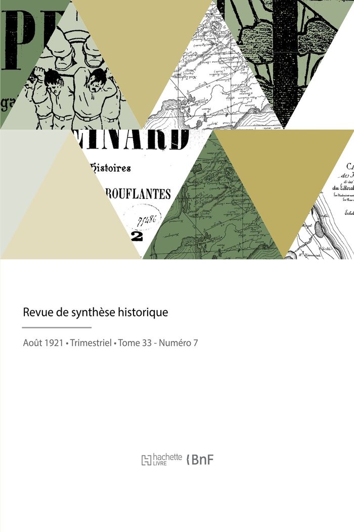 Couverture du livre « REVUE DE SYNTHESE HISTORIQUE » de Henri Berr, librairie Les Contes Infusés à Corte