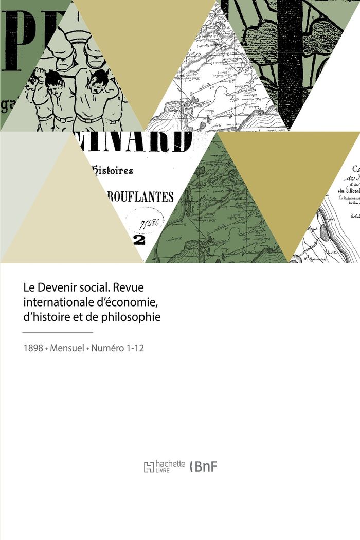 Couverture du livre « LE DEVENIR SOCIAL - REVUE INTERNATIONALE D'ECONOMIE, D'HISTOIRE ET DE PHILOSOPHIE » de Collectif, librairie Les Contes Infusés à Corte