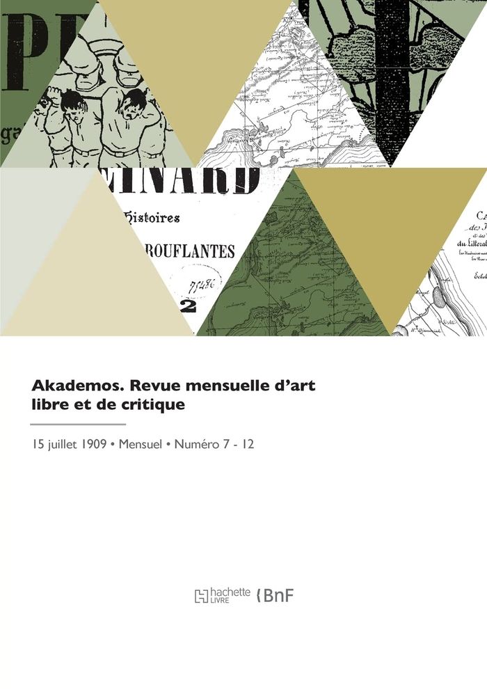 Couverture du livre « AKADEMOS - REVUE D'ART LIBRE ET DE CRITIQUE » de J. Adelsward-Fersen, librairie Les Contes Infusés à Corte