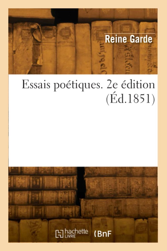 Couverture du livre « ESSAIS POETIQUES. 2E EDITION », librairie Les Contes Infusés à Corte