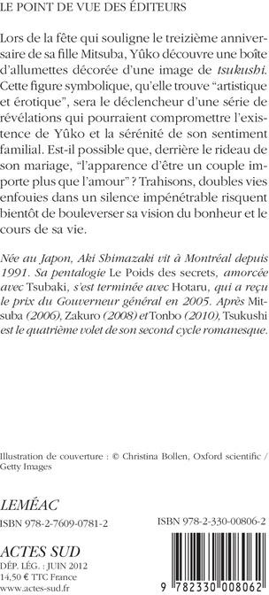 Quatrième de couverture de « Tsukushi : roman »