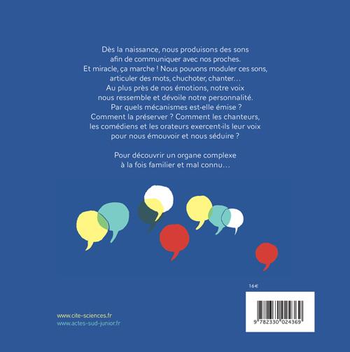 Quatrième de couverture de « LA VOIX - ILLUSTRATIONS, COULEUR »